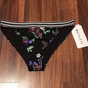 Athleta black bikini bottom